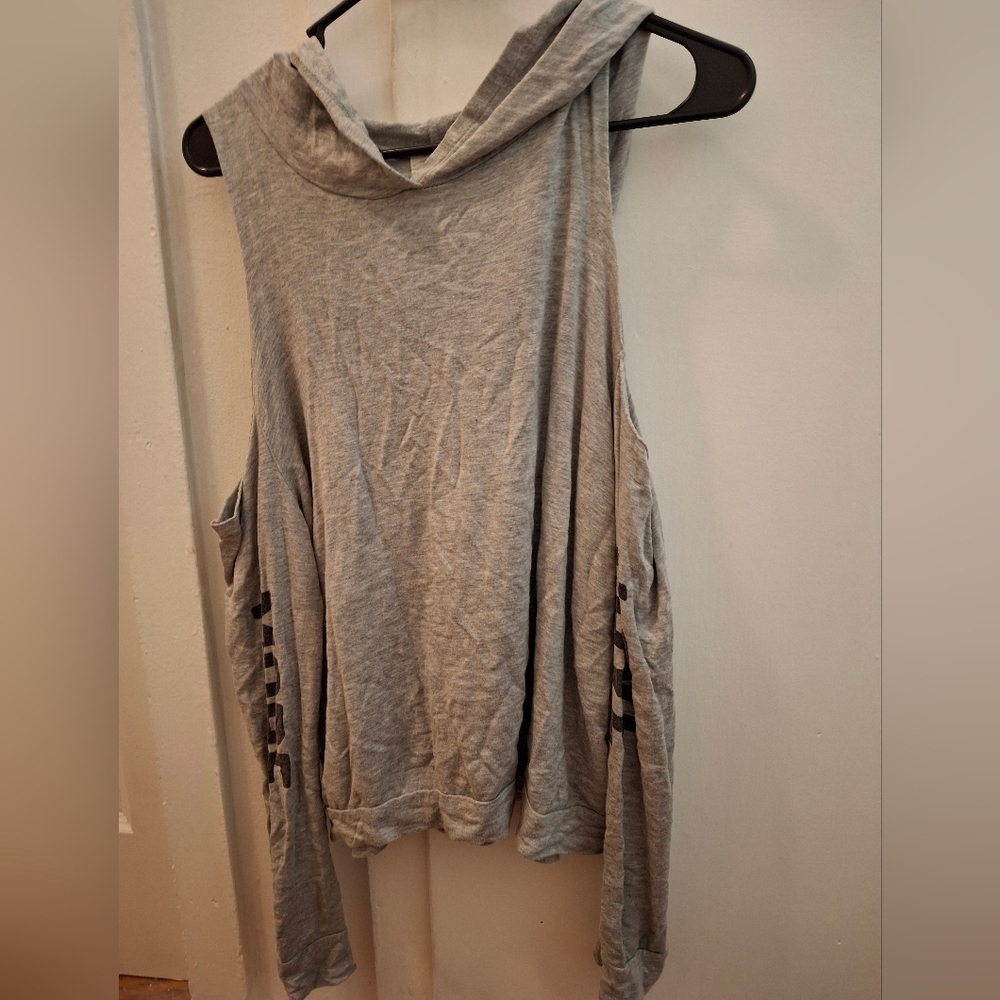 Cold Shoudler Hoodie